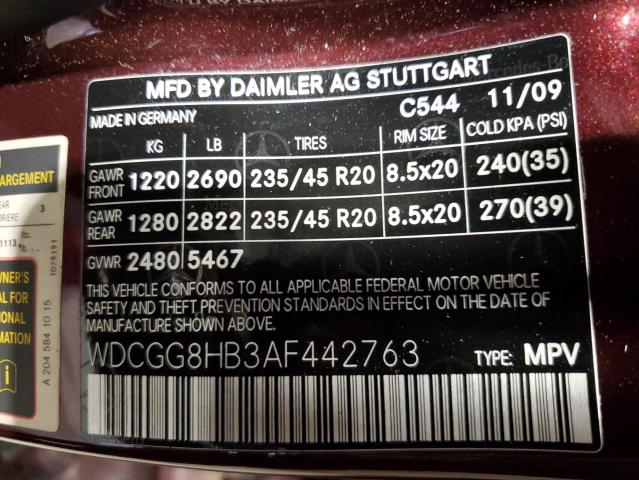 2010 MERCEDES-BENZ GLK 350 4M #3301940459