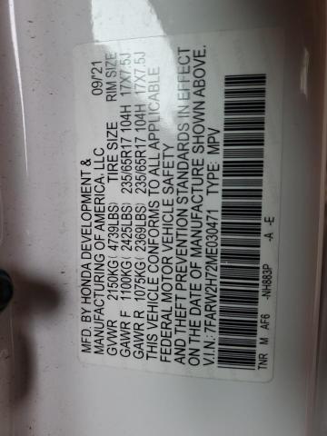 2021 HONDA CR-V SE #3293545423