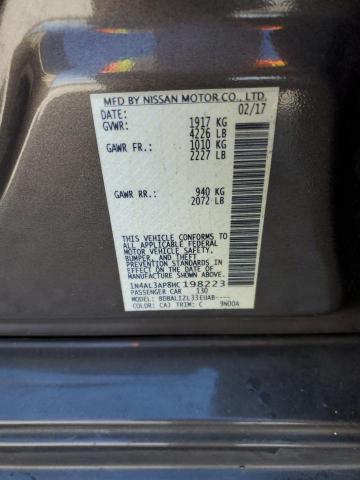 2017 NISSAN ALTIMA 2.5 - 1N4AL3AP8HC198223