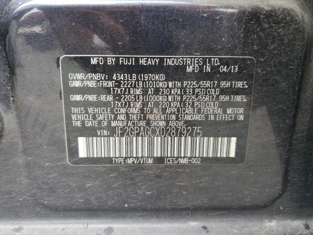 2013 SUBARU XV CROSSTR #3281731908