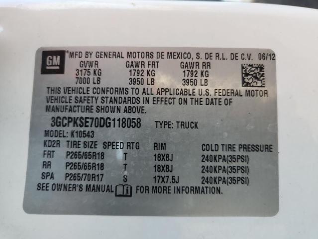 2013 CHEVROLET SILVERADO - 3GCPKSE70DG118058