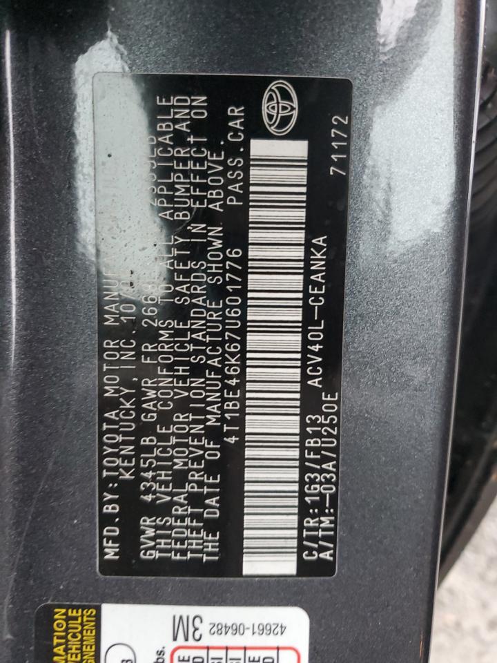 Lot #3297068496 2007 TOYOTA CAMRY CE