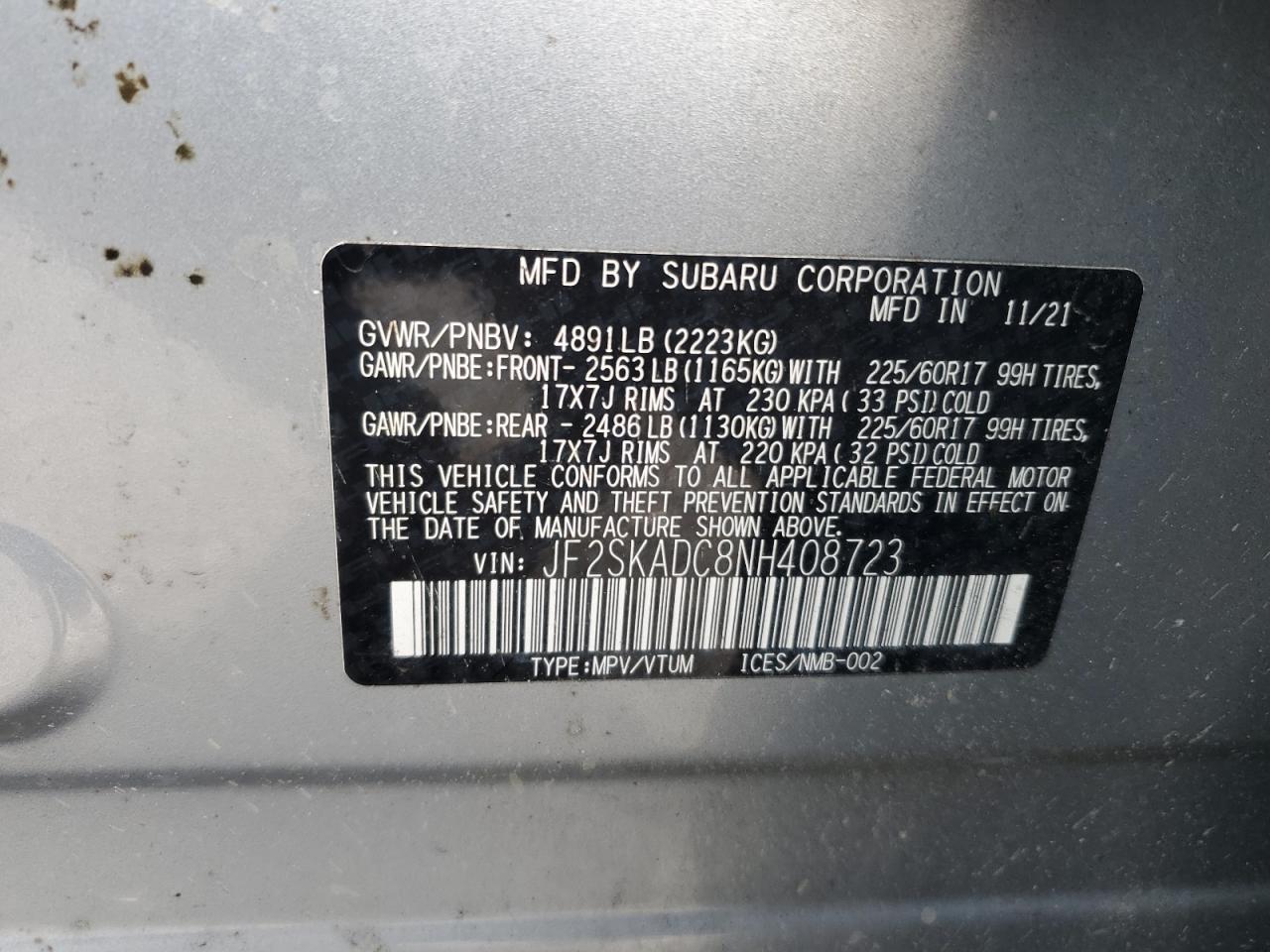 SUBARU FORESTER PREMIUM