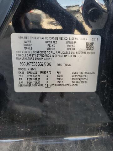 2016 CHEVROLET SILVERADO - 3GCUKTEC6GG277306