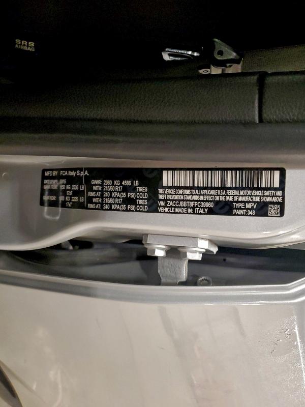 2015 JEEP RENEGADE L #3308236162