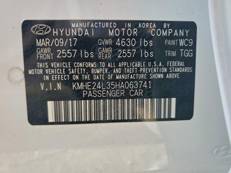 2017 HYUNDAI SONATA HYB #3297956827