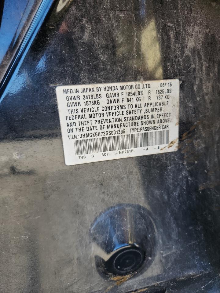 Lot #3315930104 2016 HONDA FIT EX