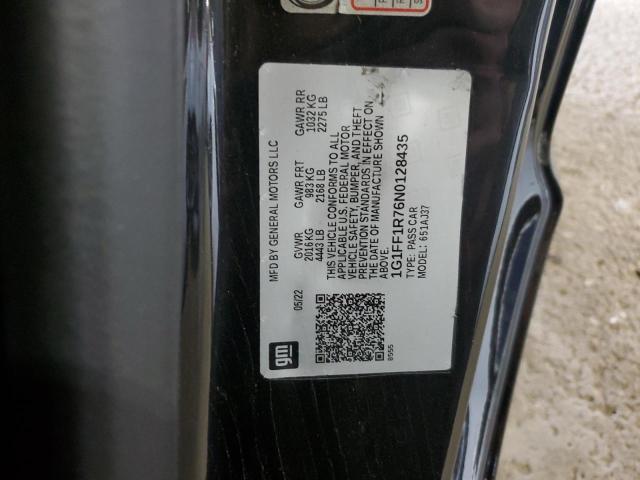 2022 CHEVROLET CAMARO LT1 #3291199979