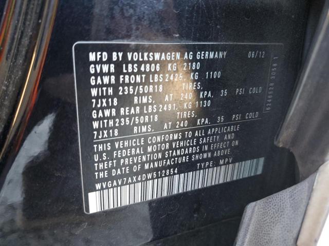 2013 VOLKSWAGEN TIGUAN S #3302757348