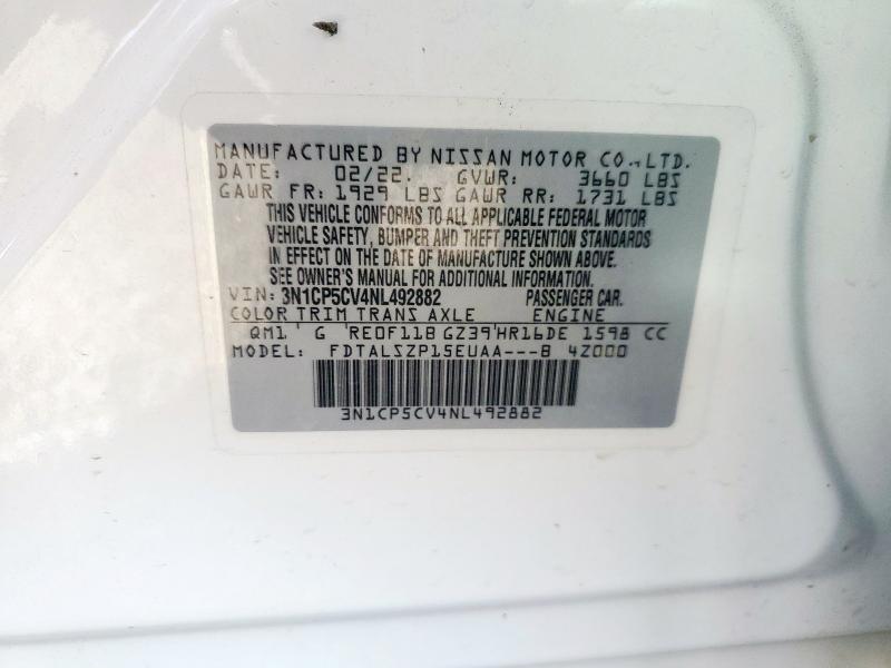 2022 NISSAN KICKS SV #3303001628