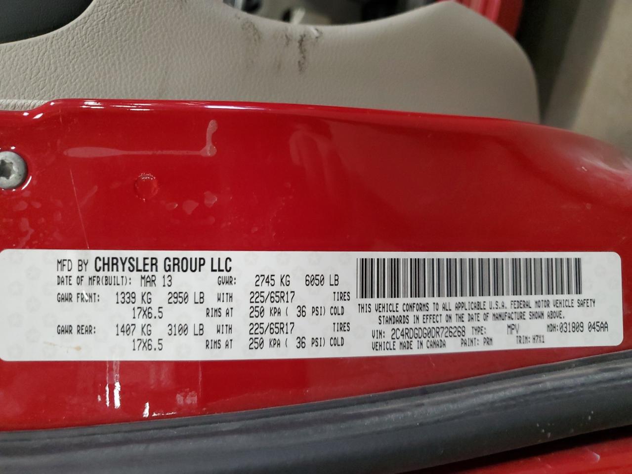 DODGE GRAND CARAVAN CREW