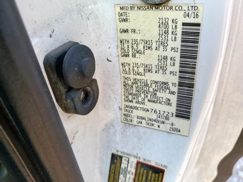 2016 NISSAN FRONTIER S #3304505450