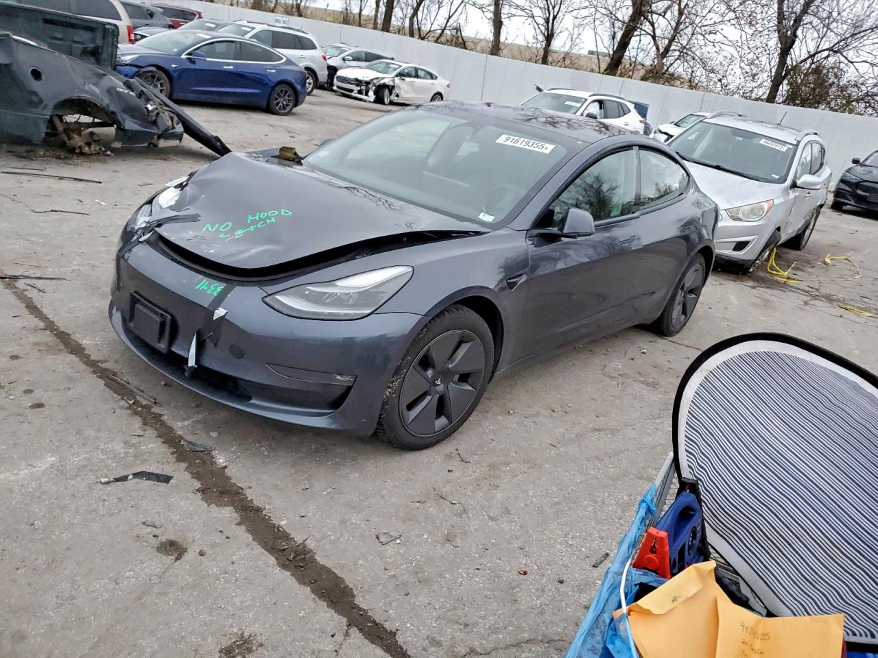 Lot #3302788925 2021 TESLA MODEL 3