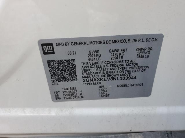 2022 CHEVROLET EQUINOX LT #3310325987