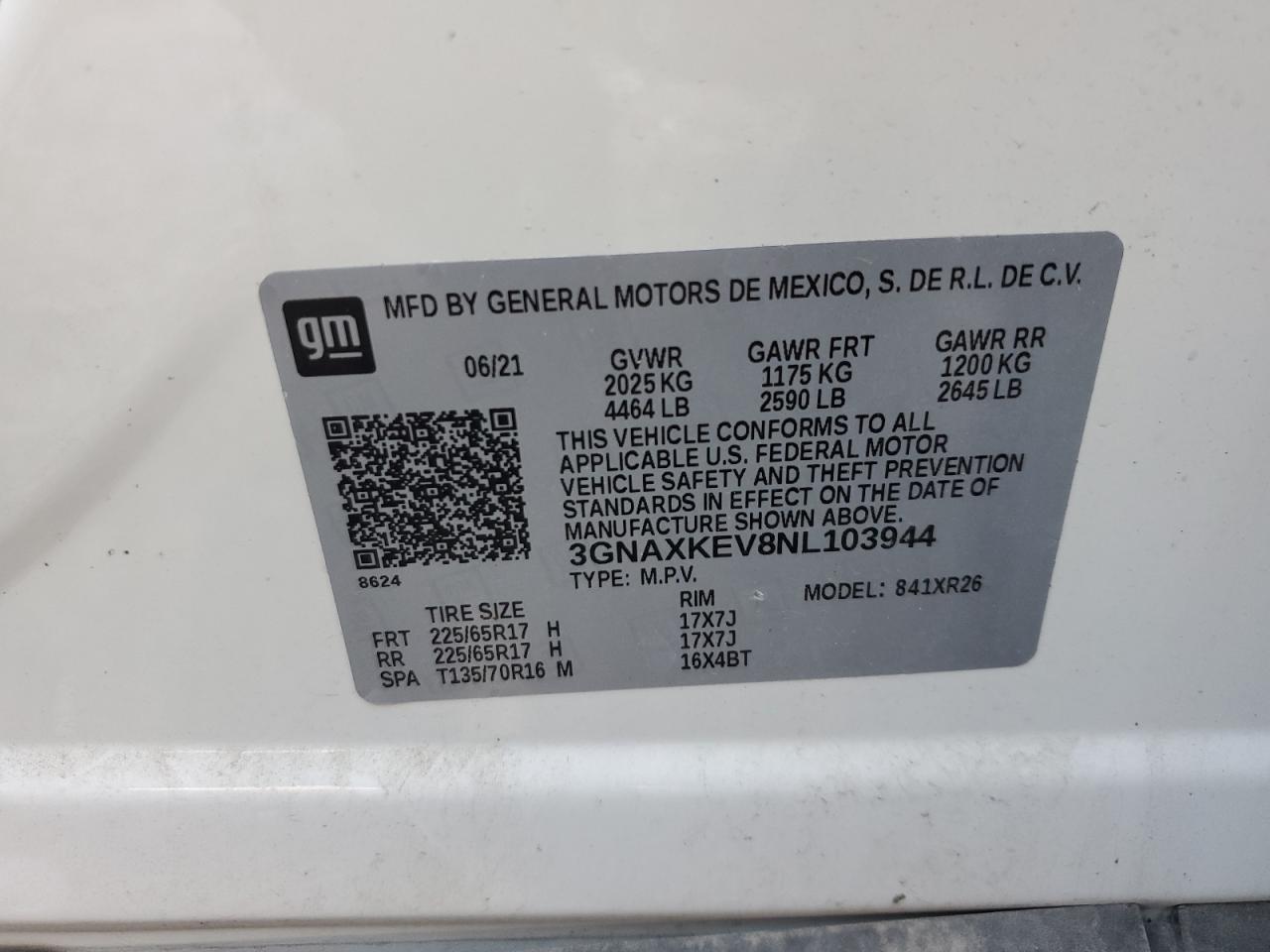 CHEVROLET EQUINOX LT