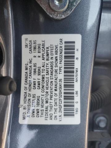 2016 HONDA CIVIC LX #3298136127
