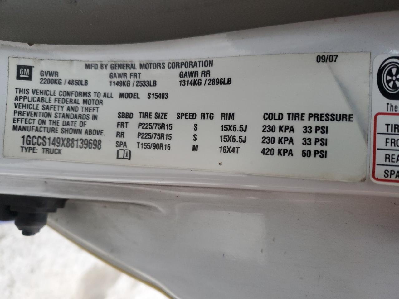 Lot #3297052494 2008 CHEVROLET COLORADO