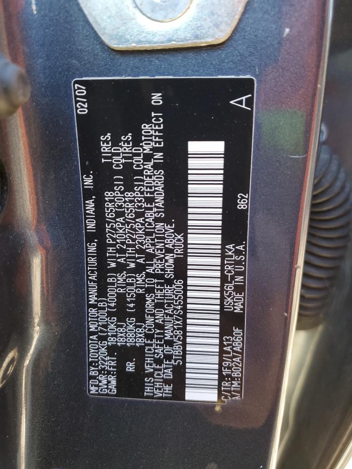 Lot #3293307439 2007 TOYOTA TUNDRA DOU