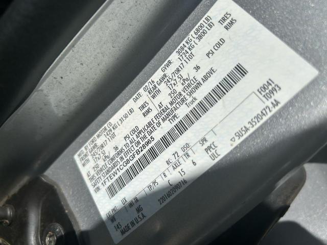 2016 FORD F150 SUPER #3296320527