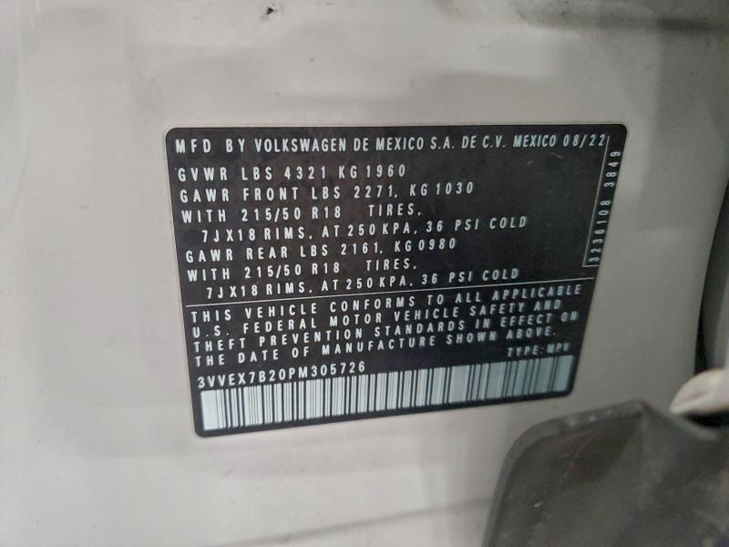 2023 VOLKSWAGEN TAOS SE #3304528445