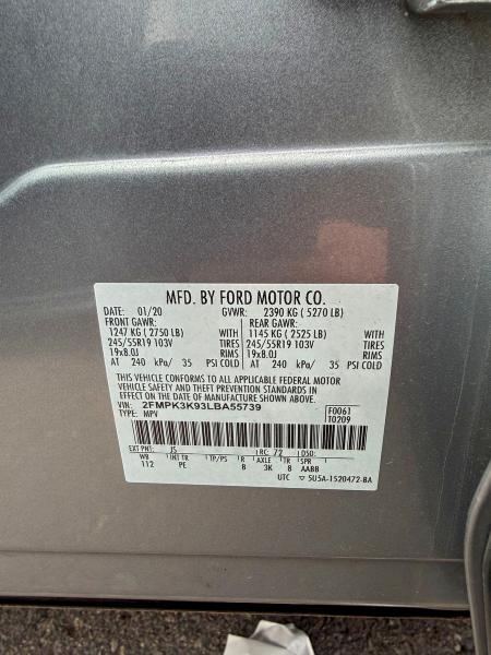 2020 FORD EDGE TITAN #3298020151