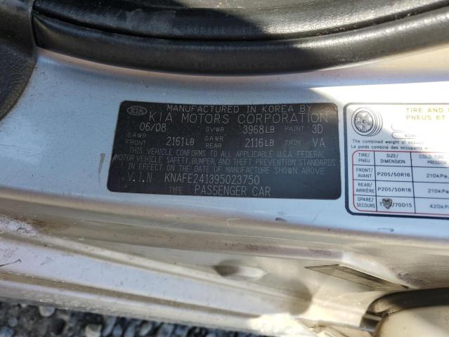 2009 KIA SPECTRA SX #3297960798