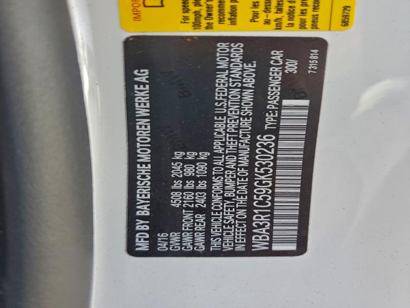 2016 BMW 435 I #3296506662