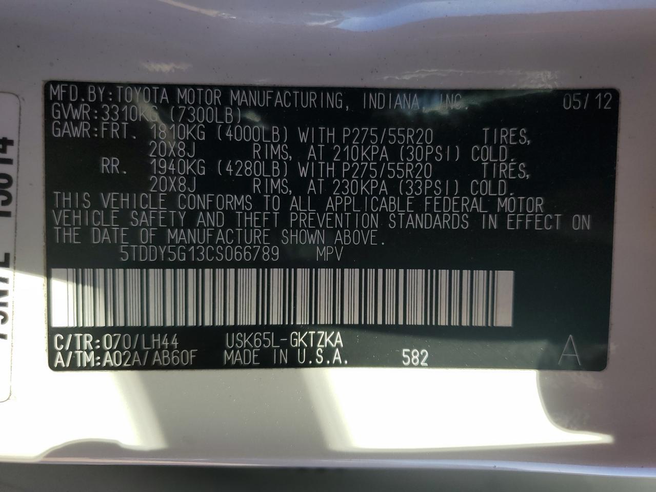 TOYOTA SEQUOIA PLATINUM