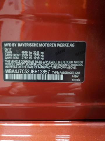 2018 BMW 440XI GRAN WBA4J7C52JBH13857