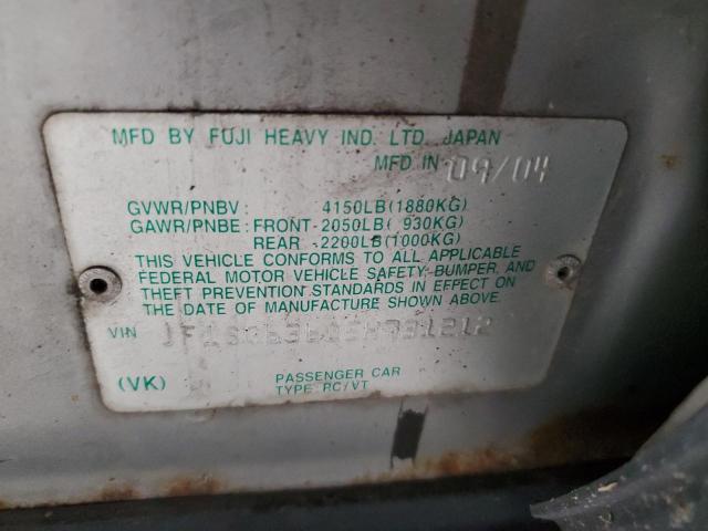 2005 SUBARU FORESTER 2 #3305313301