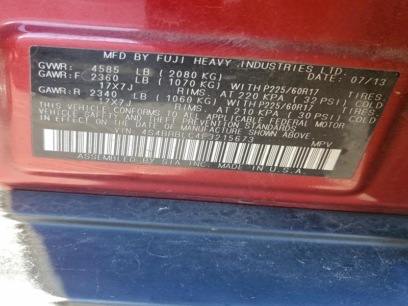 2014 SUBARU OUTBACK #3301605770