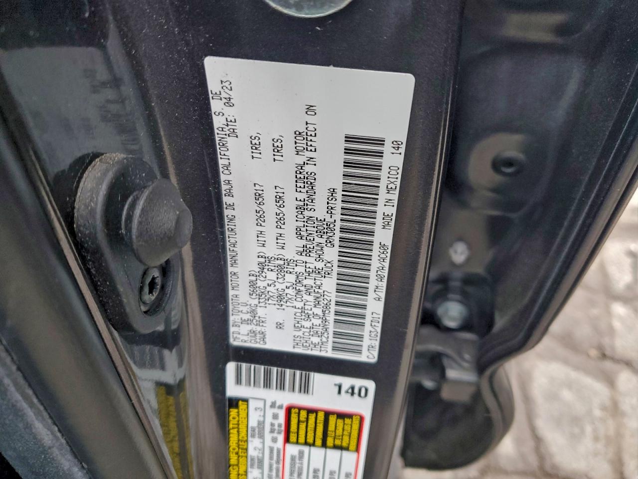 TOYOTA TACOMA DOUBLE CAB