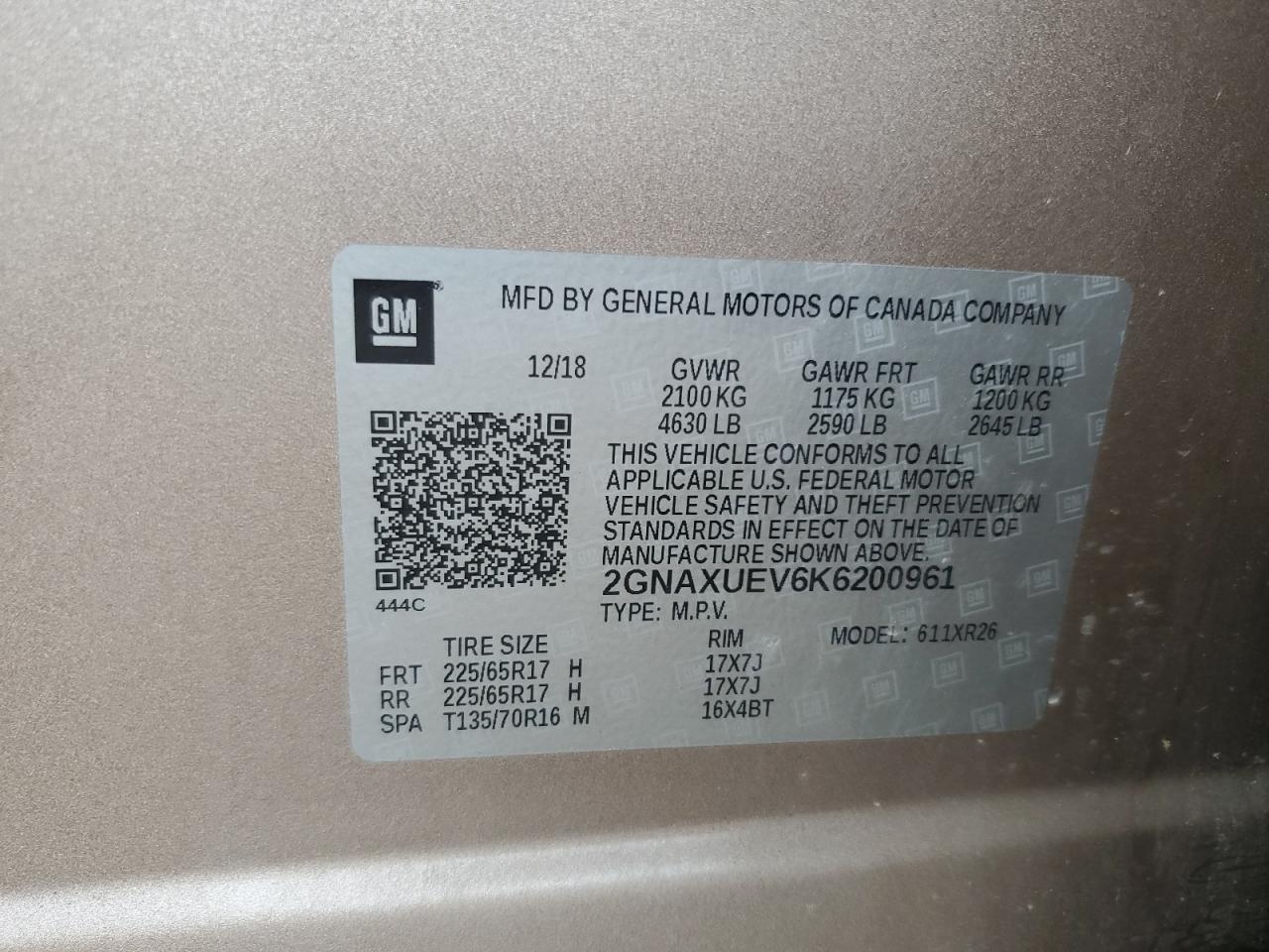 CHEVROLET EQUINOX LT