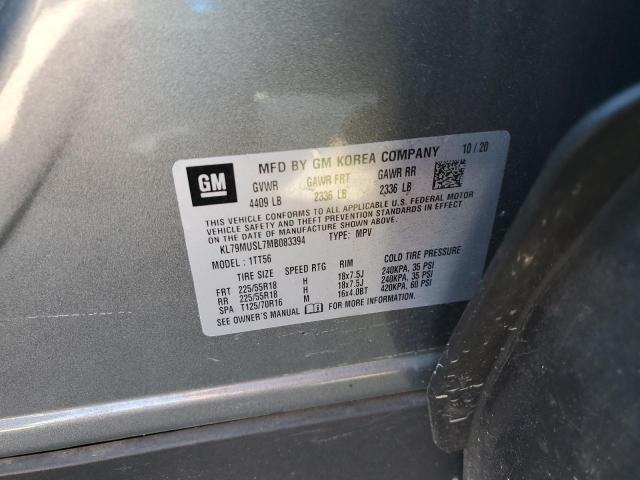 2021 CHEVROLET TRAILBLAZE #3301751454