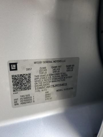 2018 CHEVROLET TAHOE C150 #3303659936