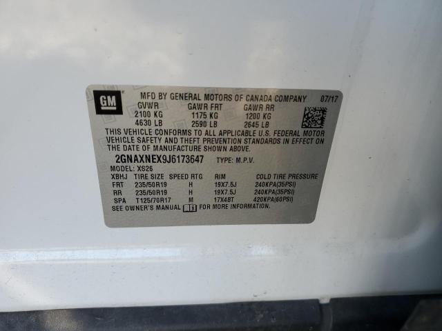 2018 CHEVROLET EQUINOX PR #3291378182