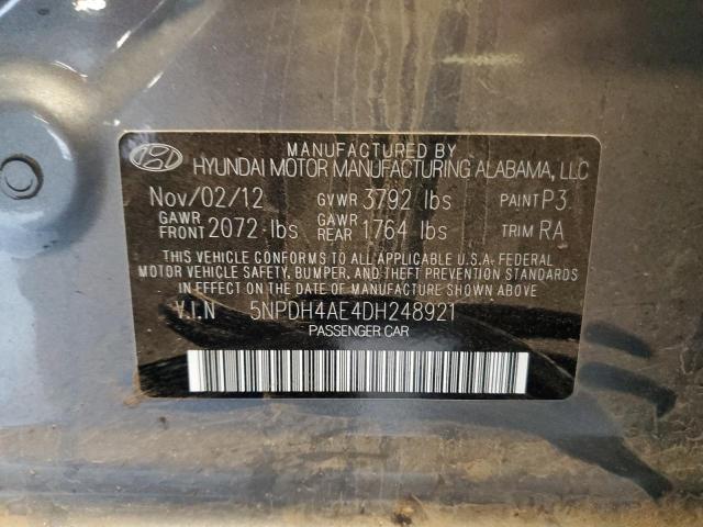 2013 HYUNDAI ELANTRA GL #3281502011