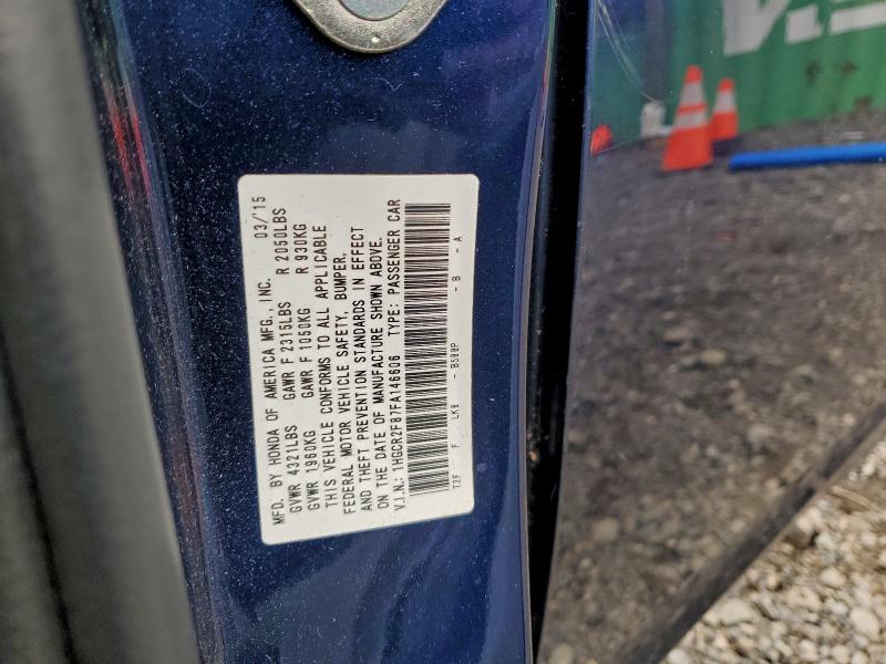 2015 HONDA ACCORD EXL #3303724493