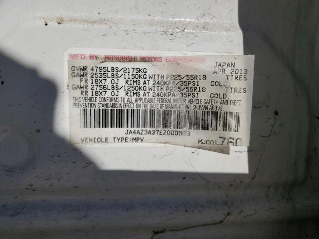 2014 MITSUBISHI OUTLANDER - JA4AZ3A37EZ000563