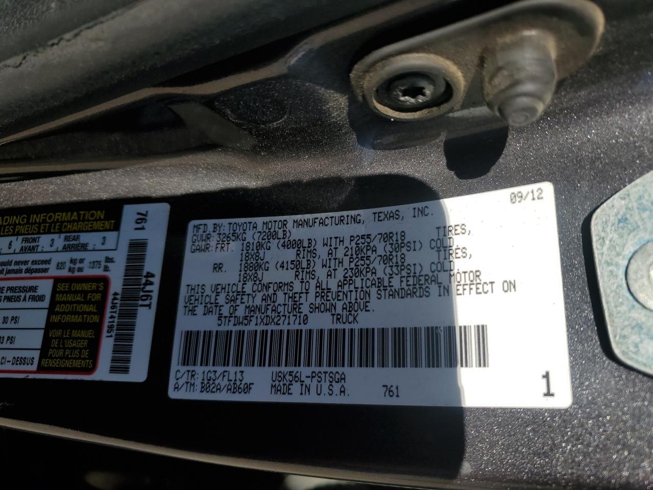 TOYOTA TUNDRA CREWMAX SR5