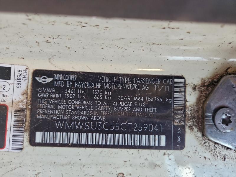 2012 MINI COOPER #3302741009