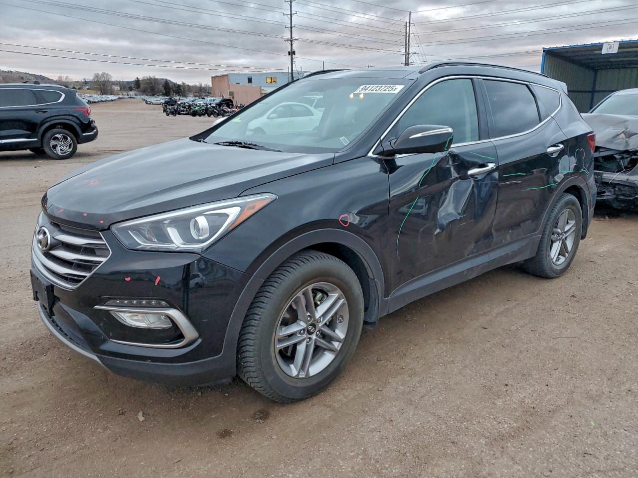 Lot #3305856287 2017 HYUNDAI SANTA FE S