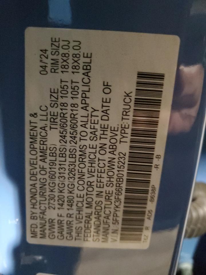 HONDA RIDGELINE TRAIL SPORT