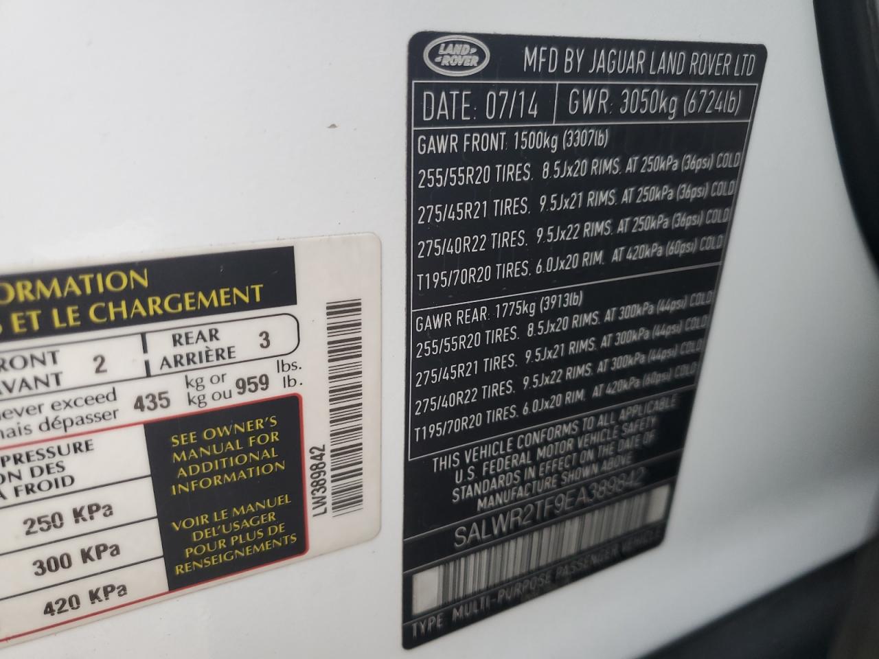 LAND ROVER RANGE ROVER SC