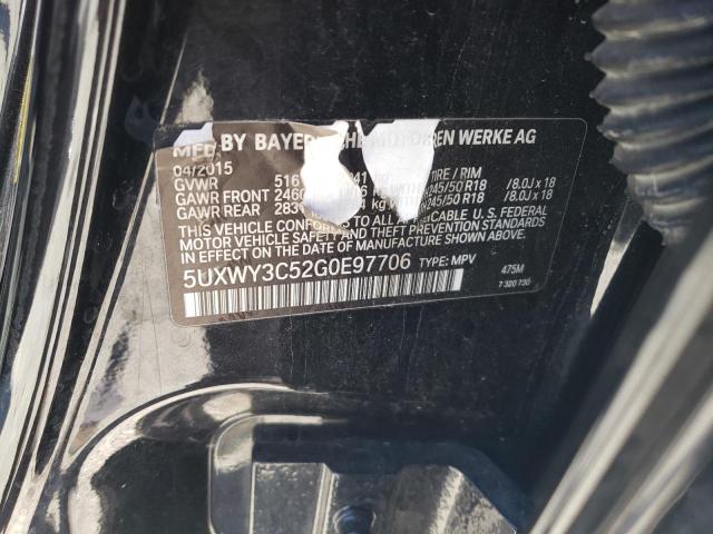 2016 BMW X3 XDRIVE2 - 5UXWY3C52G0E97706