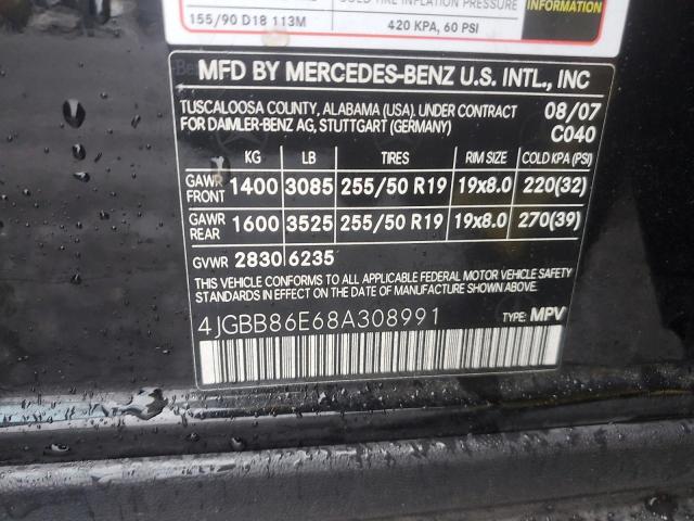 2008 MERCEDES-BENZ ML 350 #3282738285