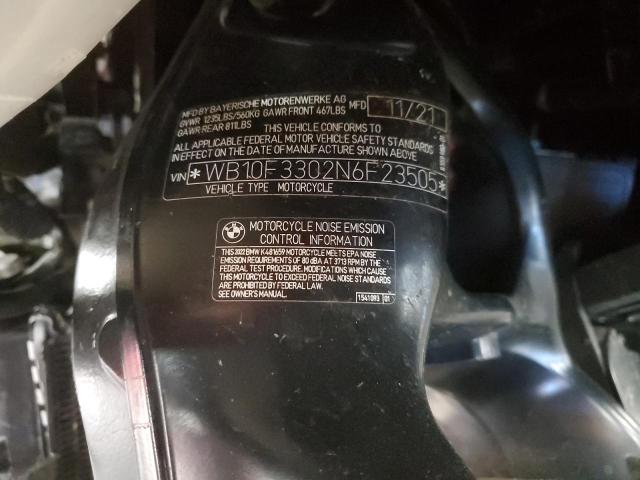2022 BMW K1600 GTL WB10F3302N6F23505
