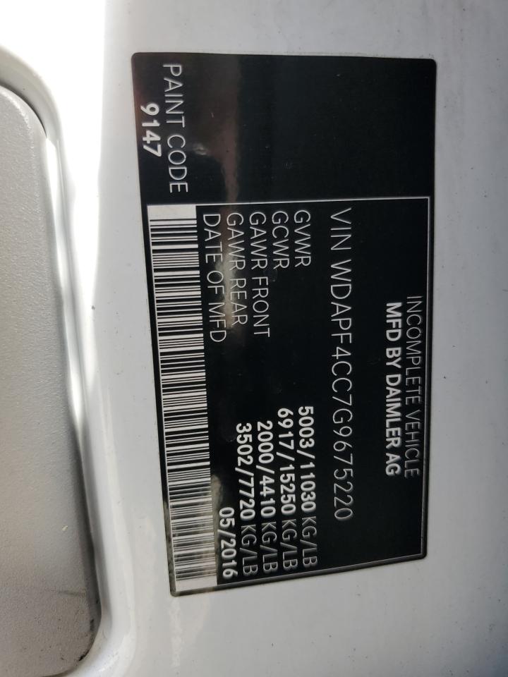 Lot #3279634965 2016 MERCEDES-BENZ SPRINTER 3