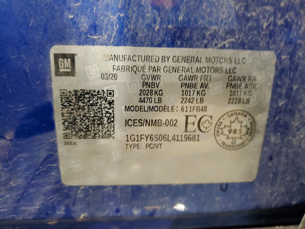 CHEVROLET BOLT EV LT