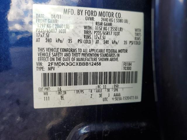 2011 FORD EDGE SE - 2FMDK3GCXBBB12458